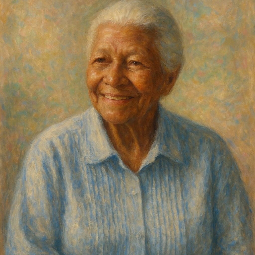 grandmother reimagined as Renoir Soft Glow